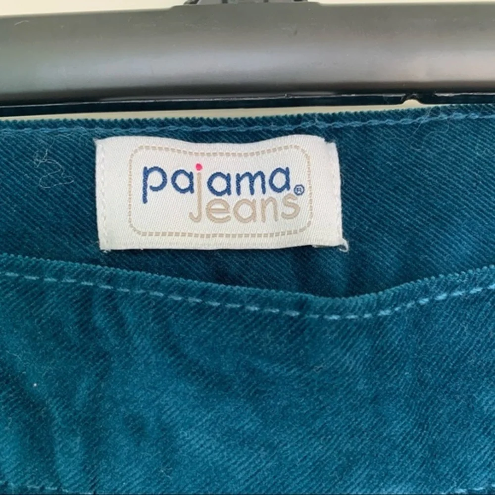 Pajama jeans‎ teal blue corduroy jeans size small